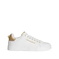 Sneakers 'Portofino' White Sneaker With Logo And Metallic Inserts In Leather Woman Femei