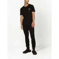 Tricouri Dolce & Gabbana pentru Barbati - Tricouri Dolce & Gabbana Black T-Shirt With Logo Tag Detail On The Front In Cotton Man Black Barbati (BM 18065646) - B-mall.ro