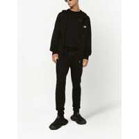Pantaloni Dolce & Gabbana pentru Barbati - Pantaloni Dolce & Gabbana Dolce & Gabbana Black Cotton Track Pants Black Barbati (BM 18065763) - B-mall.ro
