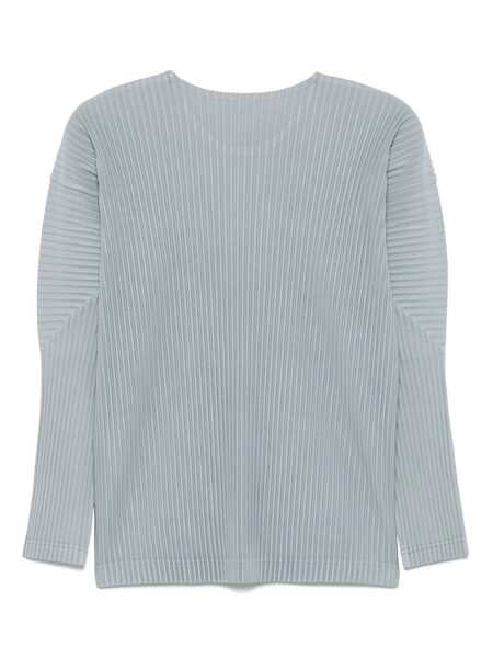 Tricouri HOMME PLISSE ISSEY MIYAKE Homme Pliss Issey Miyake Pleated T-Shirt LIGHT GREY Barbati (BM 18065910) 2