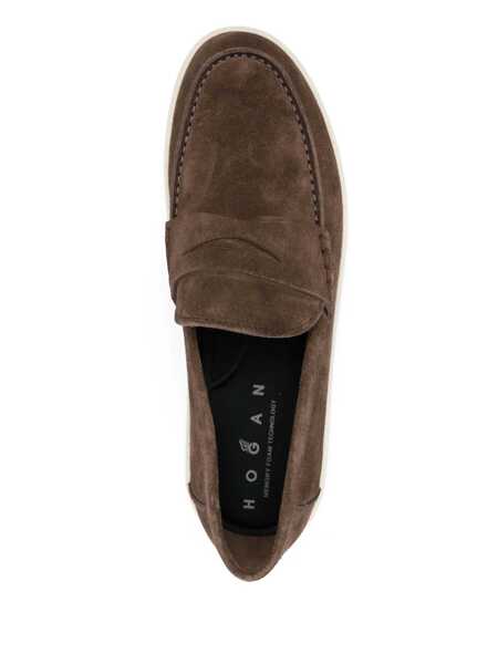 Mocasini Hogan Hogan Flat Shoes Brown Barbati (BM 18065952) 4