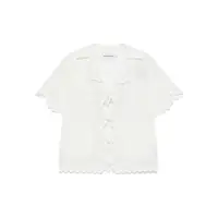 Camasi Self-Portrait Cream Linen Embroidered Shirt Clothing Femei