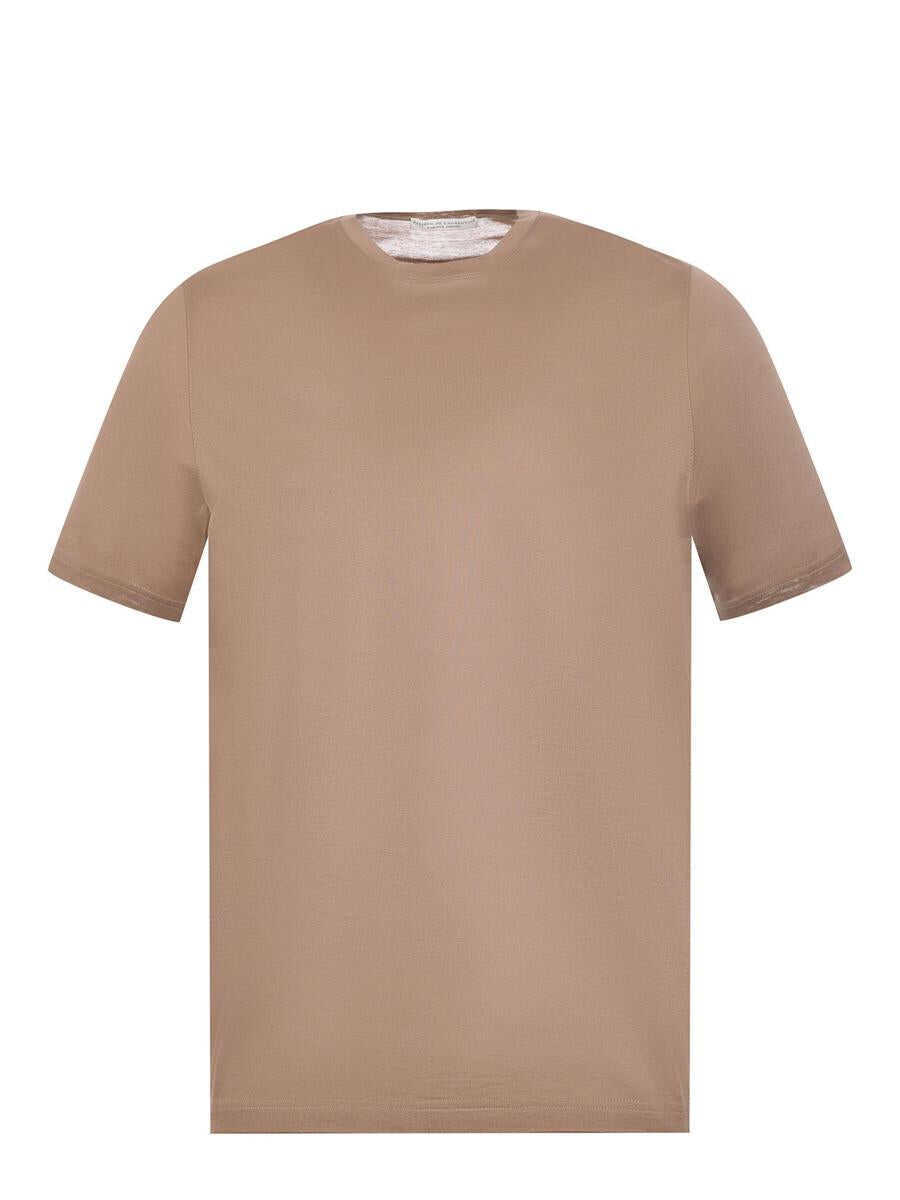 Topuri FILIPPO DE LAURENTIIS Filippo De Laurentiis  T-Shirts And Polos Brown Barbati (BM 18066957) 1