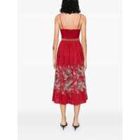Rochii ZIMMERMANN Dama - Rochii elegante ZIMMERMANN Rhiannon Corset Midi Dress Red Femei (BM 18067371) - B-mall.ro