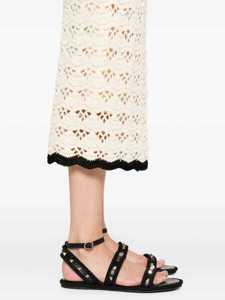Fuste casual ZIMMERMANN Rhiannon midi skirt Beige Femei (BM 18067377) 5