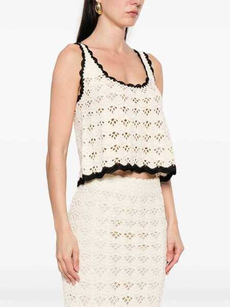 Bluze ZIMMERMANN Rhiannon tank top Beige Femei (BM 18067380) 3