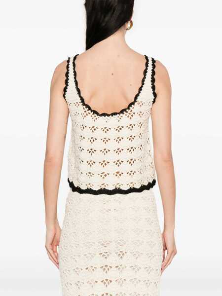 Bluze ZIMMERMANN Rhiannon tank top Beige Femei (BM 18067380) 4