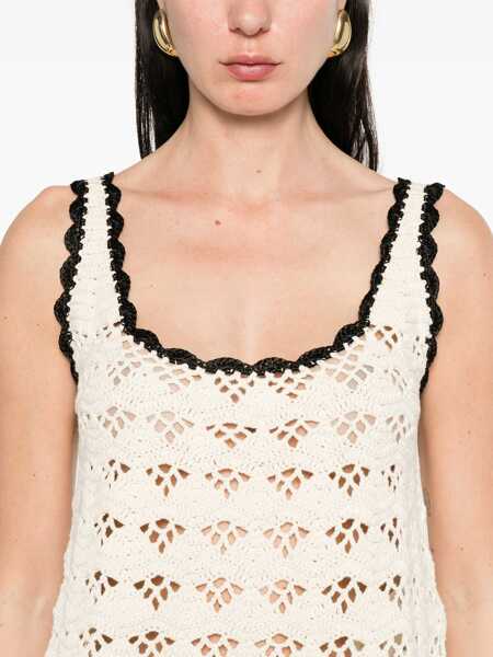 Bluze ZIMMERMANN Rhiannon tank top Beige Femei (BM 18067380) 5