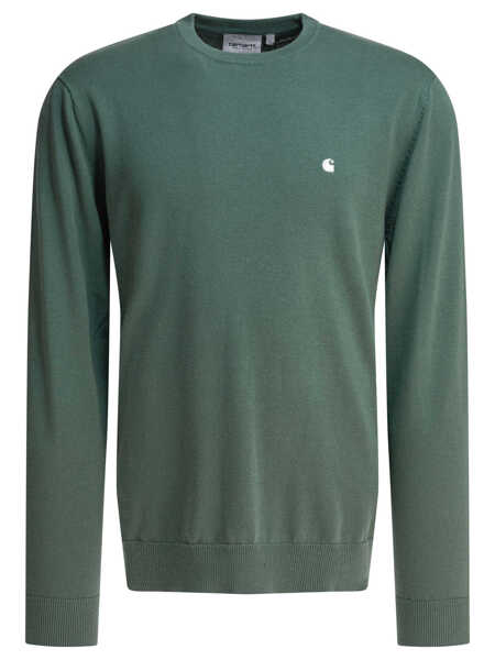 Pulovere Carhartt Crew-neck sweater with logo Green Barbati (BM 18067455) 1