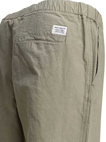 Pantaloni casual Norse Projects Ezra trousers Green Barbati (BM 18067488) 4