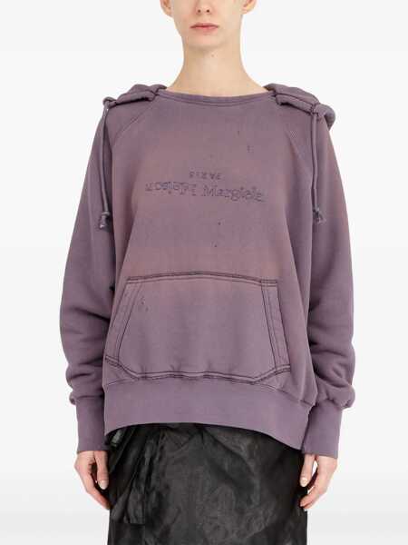 Bluze de trening Maison Margiela Maison Margiela Cotton Hooded Sweatshirt Purple Femei (BM 18067530) 2