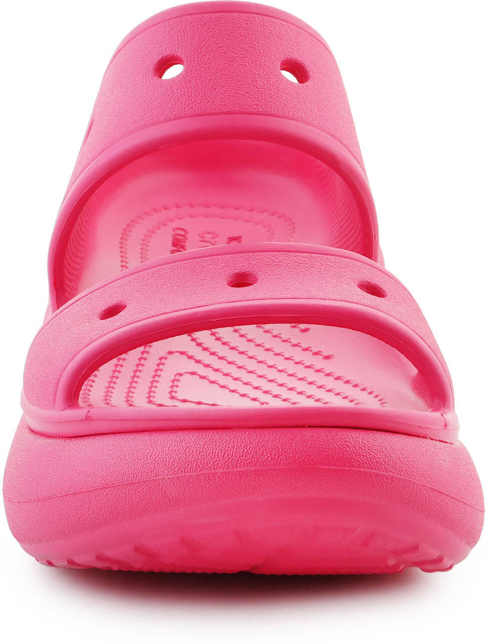 Slapi Crocs Classic Crush Sandal Dragon Fruit Pink Femei (BM 18067873) 2