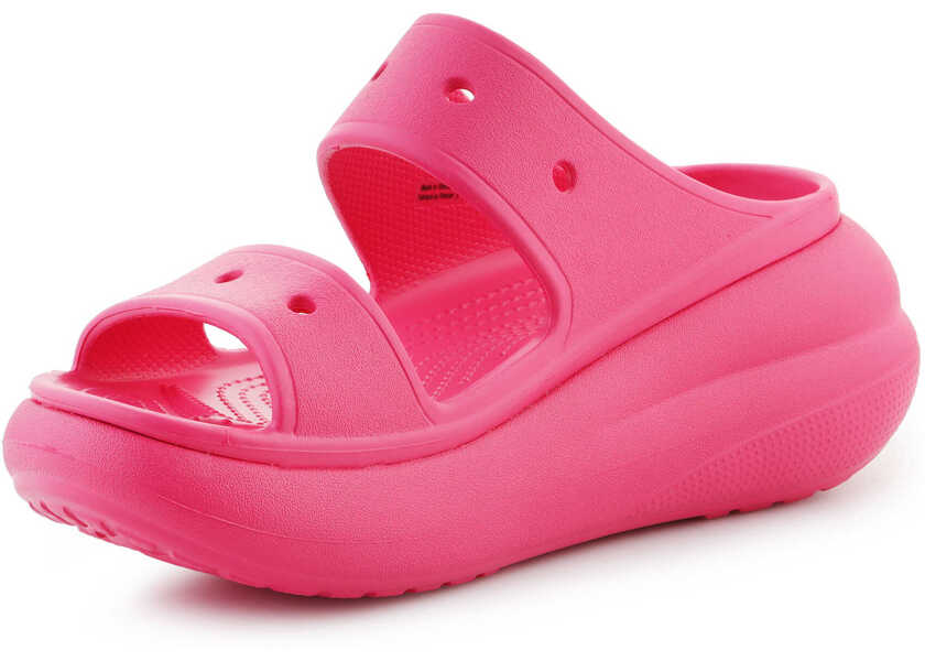 Slapi Crocs Classic Crush Sandal Dragon Fruit Pink Femei (BM 18067873) 3