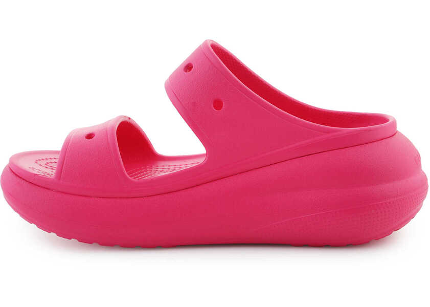 Slapi Crocs Classic Crush Sandal Dragon Fruit Pink Femei (BM 18067873) 4