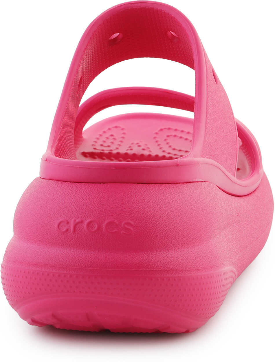 Slapi Crocs Classic Crush Sandal Dragon Fruit Pink Femei (BM 18067873) 5