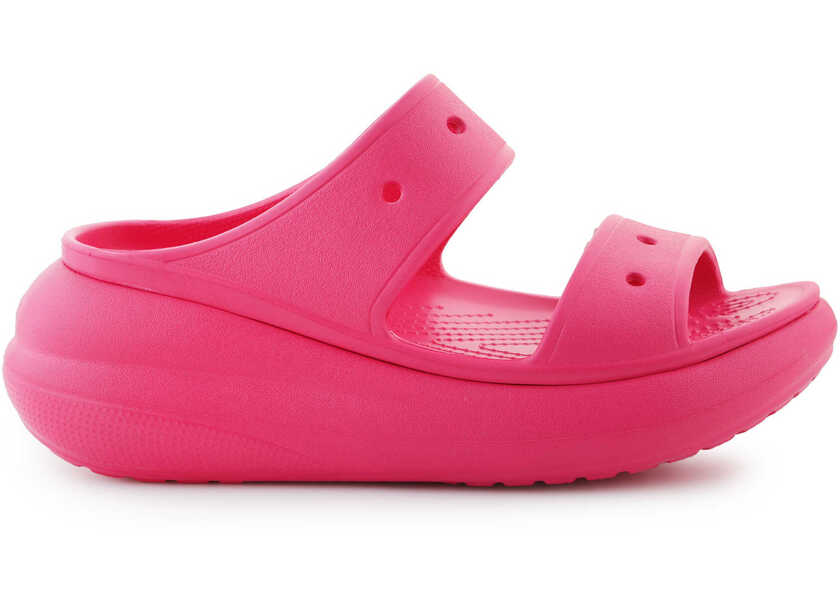 Slapi Crocs Classic Crush Sandal Dragon Fruit Pink Femei (BM 18067873) 6