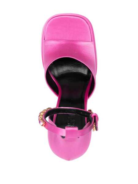 Pantofi cu toc Versace Versace Medusa Aevitas Satin Sandals PINK Femei (BM 18068517) 4