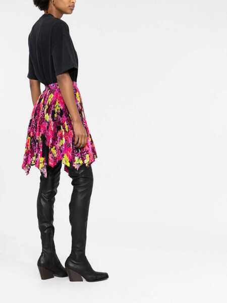 Fuste Versace Versace Printed Pleated Skirt MULTICOLOR Femei (BM 18068535) 4