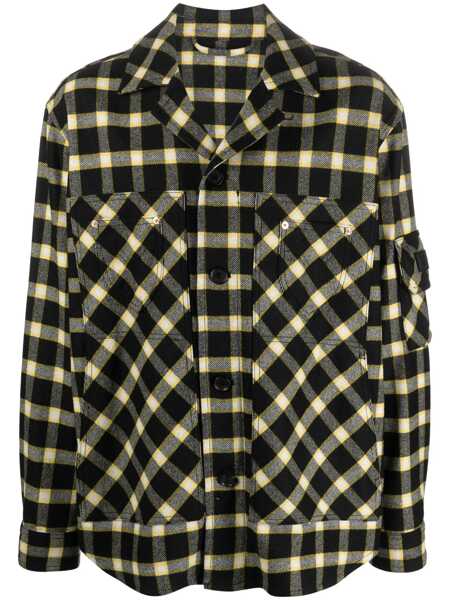 Camasi Versace Versace Wool Blend Overshirt Black Barbati (BM 18068547) 1