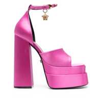 Pantofi cu toc Versace Medusa Aevitas Satin Sandals Femei