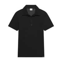 Tricouri Polo Courrèges Black Cotton Blended Polo Shirt Barbati