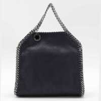 Genti de mana Stella McCartney Dark Blue Faux Leather Tiny Totes Femei