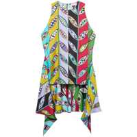 Topuri Pucci Printed Silk Top Femei