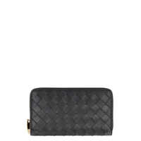 Portofele Bottega Veneta Leather Zip-Around Wallet Femei