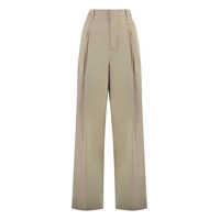 Pantaloni casual Bottega Veneta Cotton Trousers Femei