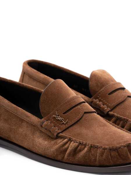 Mocasini Saint Laurent Saint Laurent Laurent Suede Loafers SNUFF Barbati (BM 18072198) 2