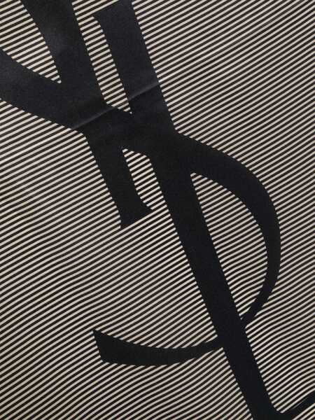 Esarfe Saint Laurent Saint Laurent Cassandre Scarf NAVY/IVORY Femei (BM 18072201) 2