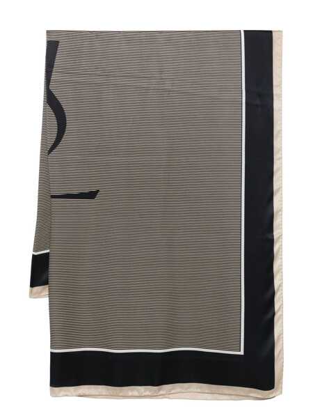 Esarfe Saint Laurent Saint Laurent Cassandre Scarf NAVY/IVORY Femei (BM 18072201) 1