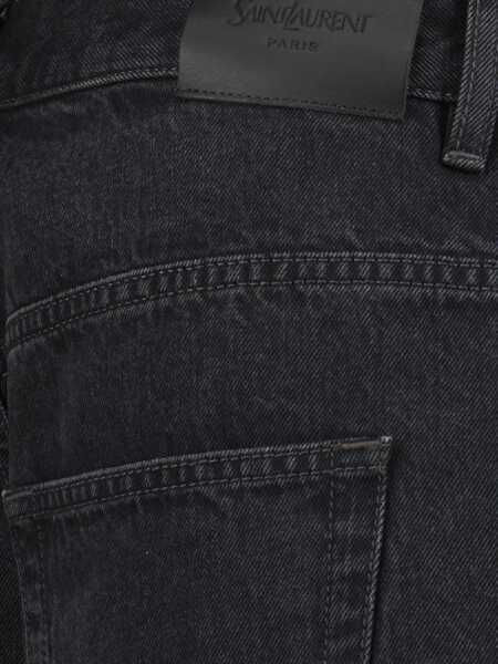 Pantaloni casual Saint Laurent Saint Laurent Egg Bermuda BLACK VENDOME Femei (BM 18072204) 4