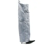 Bocanci Balenciaga Denim Over-The-Knee Boots Femei