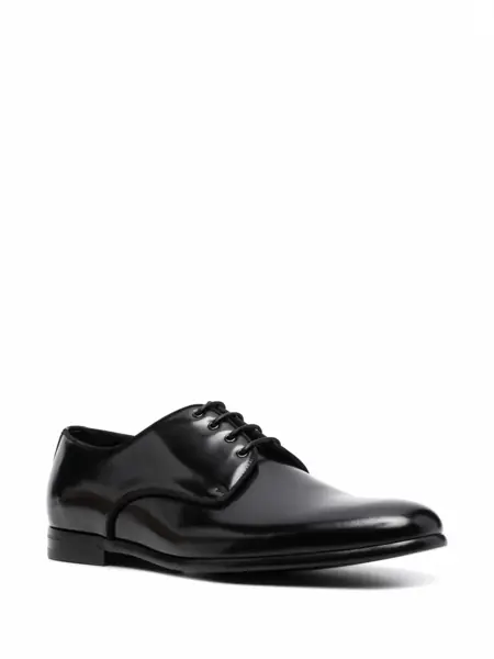 Pantofi eleganti Dolce & Gabbana Dolce & Gabbana Leather Lace-Up Derby Shoes Black Barbati (BM 18072423) 2