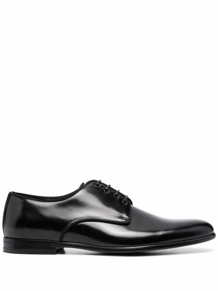 Pantofi eleganti Dolce & Gabbana Dolce & Gabbana Leather Lace-Up Derby Shoes Black Barbati (BM 18072423) 1