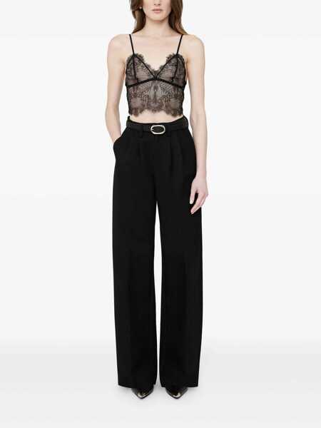 Lenjerie intima ANINE BING Anine Bing Lace Scallop-Hem Bralette Black Femei (BM 18072435) 2