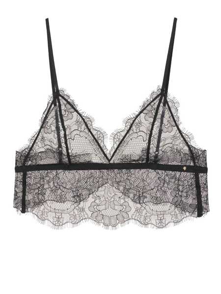 Lenjerie intima ANINE BING Anine Bing Lace Scallop-Hem Bralette Black Femei (BM 18072435) 1