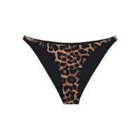 Costume de baie Anine Bing Bellamy Leopard-Print Bikini Bottom Femei