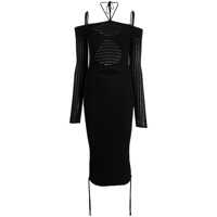 Rochii Andreādamo Ribbed Knit Dress Femei