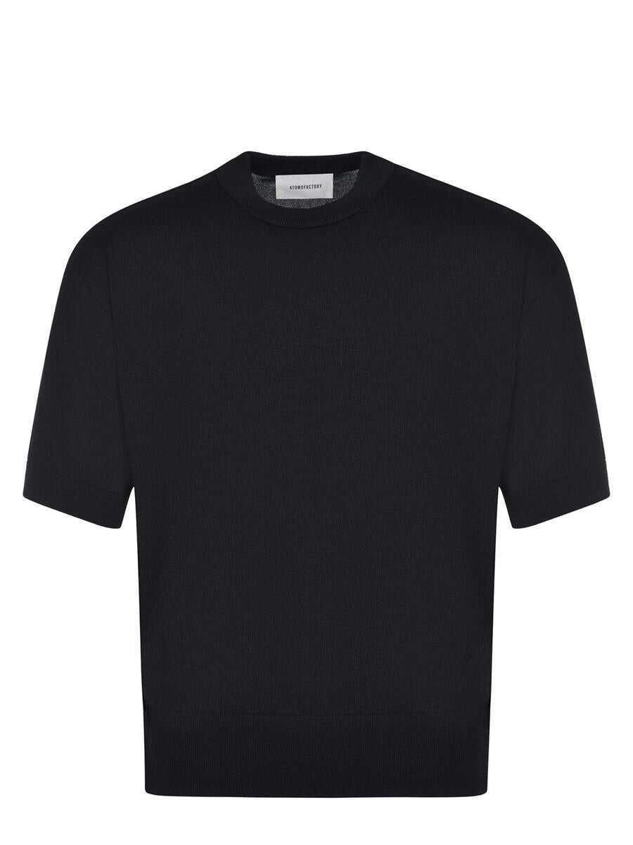 Topuri Atomo Factory Atomo Factory  T-Shirts And Polos Black Barbati (BM 18072642) 1