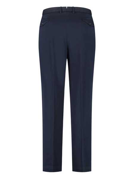 Pantaloni THE ALPHABET The Alphabet The Pants - Cotton Chino Trousers BLUE Barbati (BM 18072708) 2