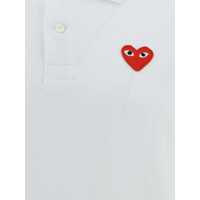 Tricouri Polo Comme des Garçons pentru Barbati - Tricouri Polo Comme des Garons Comme Des Garons Play Cotton-Piqu Polo Shirt WHITE Barbati (BM 18072738) - B-mall.ro
