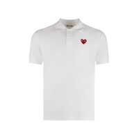 Tricouri Polo Comme Des Garçons Play Cotton-Piqué Polo Shirt Barbati