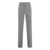 Pantaloni casual Pt Torino Prince-Of-Wales Checked Trousers Femei