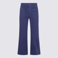 Pantaloni casual Chloé Deep Blue Pants Femei