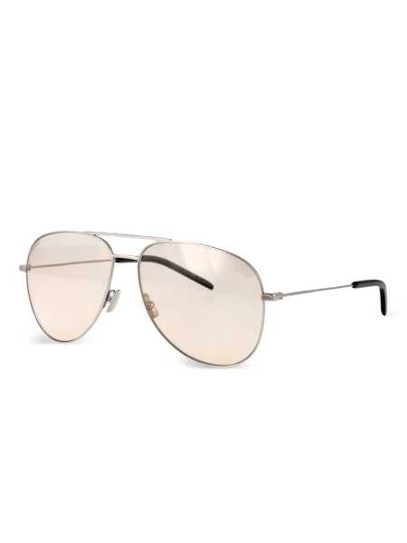 Ochelari de soare Saint Laurent Saint Laurent Eyewear Sunglasses SILVER-SILVER-YELLOW Femei (BM 18073305) 2