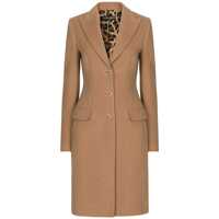 Paltoane Dolce & Gabbana Single-Breasted Wool Coat Femei