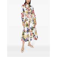 Topuri Dolce & Gabbana Dama - Bluze Dolce & Gabbana Dolce & Gabbana Floral Print Cotton Blouse WHITE Femei (BM 18073881) - B-mall.ro