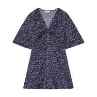 Rochii Ganni Printed Satin Dress Femei